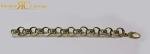 MEN'S 9.5 INCH Belcher Bracelet Cast in 925 Silver 84g Dipped in 9ct Gold 20 x 10 mm !