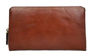 Leather pouch leather zipped bag big leather clutch zipper brown pouch leather zipper pouch leather clutch zipper clutch bag handbag