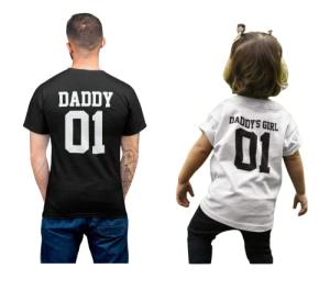Daddy Daddy's Girl Father Daughter Mens Parent Child Kids Matching T-Shirt Dad Girl