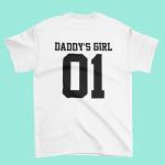 Daddy Daddy's Girl Father Daughter Mens Parent Child Kids Matching T-Shirt Dad Girl