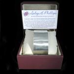 925 Sterling Silver Solid Cuff Bracelet Hand Hammered - Gift Boxed - Lesley H Phillips