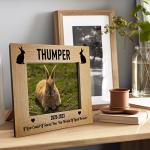 Red Ocean Personalised Memorial Photo Frame For Rabbit - 7x5 Pet Memorial Frame Gifts For Loss of Rabbit - Rabbit Remembrance Gifts For Rabbit Owners