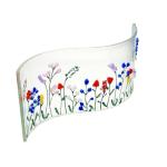 Handmade fused glass wildflower meadow