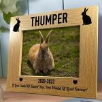 Red Ocean Personalised Memorial Photo Frame For Rabbit - 7x5 Pet Memorial Frame Gifts For Loss of Rabbit - Rabbit Remembrance Gifts For Rabbit Owners