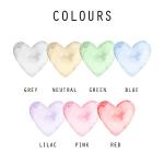 Violet Grace Personalised Nanny Heart Print - Nan So Loved Birthday Gift Fom Kids - Family Grandkids Name Picture Wall Art Gift For Nanny, Gran | A5, A4, A3 Printed & Framed