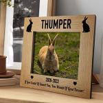 Red Ocean Personalised Memorial Photo Frame For Rabbit - 7x5 Pet Memorial Frame Gifts For Loss of Rabbit - Rabbit Remembrance Gifts For Rabbit Owners