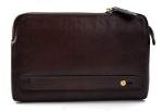 Leather clutch dark brown leather zipped bag big leather clutch zipper pouch leather zipper pouch leather clutch zipper clutch bag handbag