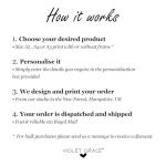 Violet Grace Personalised Nanny Heart Print - Nan So Loved Birthday Gift Fom Kids - Family Grandkids Name Picture Wall Art Gift For Nanny, Gran | A5, A4, A3 Printed & Framed