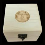 Leonardo Davinci Secret Diary Art Jesus Christ Our Saviour In Heaven with The Saints, Solid Brass Mens Dress Watch