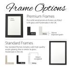 Personalised housewarming print | New home gift (A4-30x21cm, Print & Standard Frame)