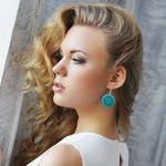 Boho Mandala Dangle Earrings for Women, Bold Statement Jewellery (18 - Round Turquoise Blue)