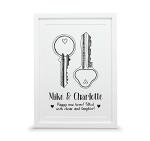 Personalised housewarming print | New home gift (A4-30x21cm, Print & Standard Frame)