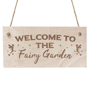 Fairy Garden Sign Engraved Plaque Home Signs Summerhouse Shed Garden Sign Friendship Gift Daughter Gift