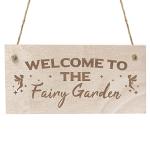 Fairy Garden Sign Engraved Plaque Home Signs Summerhouse Shed Garden Sign Friendship Gift Daughter Gift
