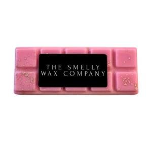 The Smelly Wax Company Snow Angel Wax Melt Snap Bar | Bubblegum & Candyfloss Scent | Handmade Vegan Wax Clamshell | Strong Scented Home Fragrance Bar