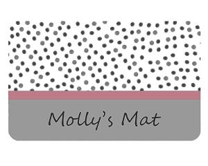 Personalised Dog Mat, Pet Feeding Mat, Large, Slip proof, Matching Personalised Dog Bowl, Puppy Gift (Dog Mat)