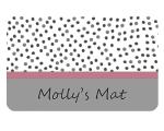 Personalised Dog Mat, Pet Feeding Mat, Large, Slip proof, Matching Personalised Dog Bowl, Puppy Gift (Dog Mat)