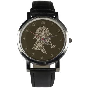 Sherlock Holmes custom wristwatch design - Perfect for gifts (Brown)