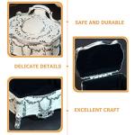 HHMRTYDG Vintage Jewelry Box Vintage Jewelry Trinket Box: Ring Organizer Case Trinket Gift Box Antique Treasure Keepsake Chest Wedding Birthday Gifts for Girls Women Trinket Box
