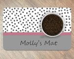 Personalised Dog Mat, Pet Feeding Mat, Large, Slip proof, Matching Personalised Dog Bowl, Puppy Gift (Dog Mat)