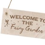 Fairy Garden Sign Engraved Plaque Home Signs Summerhouse Shed Garden Sign Friendship Gift Daughter Gift