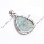 Natural Ruby Fuchsite Gemstone 925 Sterling Silver Handmade Statement Pendant for Women Gift for Her