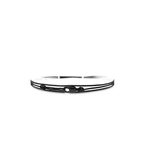 Made by Nami Adjustable Wrap Surfer Bracelet Women & Men - Thin String Bracelet with Snap Hook - Nautical Maritime Beach Jewelry - Handmade & Waterproof - Birthday Gift for Him - U (All Black)