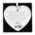 Beecreative Pet Memorial Gifts - Dog Cat Memorial Loss Of Pet - Pet Sympathy Gift - Bereavement In Memory of Dog Cat Pet Passed Away - When Tomorrow Starts Without Me - With Gift Box