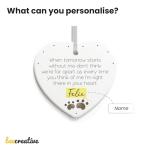 Beecreative Pet Memorial Gifts - Dog Cat Memorial Loss Of Pet - Pet Sympathy Gift - Bereavement In Memory of Dog Cat Pet Passed Away - When Tomorrow Starts Without Me - With Gift Box