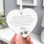 Beecreative Pet Memorial Gifts - Dog Cat Memorial Loss Of Pet - Pet Sympathy Gift - Bereavement In Memory of Dog Cat Pet Passed Away - When Tomorrow Starts Without Me - With Gift Box