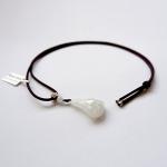 Collectible Master Hand Carved Magnolia Flower Pendant Necklace Pure A-grade Natural Dushan Jade Jewelry Amulet