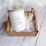 Pomchick - Personalised New Home Scented Candle Gift Set Gift for New Home New Memories New Adventure with names Housewarming Present Couple