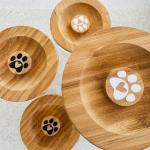 MYuniqueDECOR® Personalised Pet Treat Glass Storage Jar Canister Wooden Lid Airtight Dog Cat