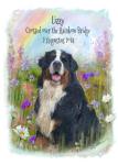 Personalised Dog Memorial Card – Pet Loss Sympathy Card with Rainbow Bridge Watercolour Art – Custom Dog Remembrance with Photo & Name