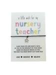 Nursery teacher gift | Nursery teacher wish string bracelet | Thank you gift for Nursery teacher