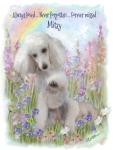Personalised Dog Memorial Card – Pet Loss Sympathy Card with Rainbow Bridge Watercolour Art – Custom Dog Remembrance with Photo & Name