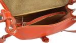 Ladies handbag leather bag clutch hobo bag shoulder bag orange small crossbody bag made in Italy genuine leather