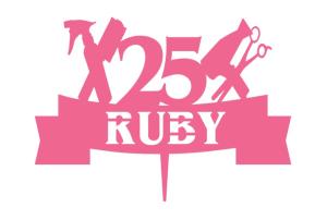 Personalised Hairdresser Topper, Birthday, Celebration, Birthday, Occasion, Beauty, Hair, Stylist, Handmade