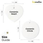 Pet Memorial Ornament, Personalised In Memory Cat Or Dog Bauble, You Left Pawprints On Our Hearts, Ceramic Christmas Pet Gift, With Gift Box