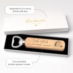Beecreative Personalised Home Sweet Home Gifts, New Home House Warming Gifts, Personalised Moving In Gift, New Home Present, First Home Gifts, Wooden Bottle Opener