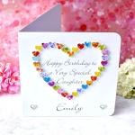 Happy Birthday to a Very Special Daughter Card Personalised Handmade Birthday Card for Daughter +Age