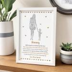 Beecreative Personalised Mothers Day Gifts for Mummy from Kids - 1, 2 or 3 Children Designs - Custom Print Mummy Gifts from Kids - Mum Mam Mom Nanny Granny Christmas, Birthday Keepsakes