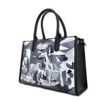 Arte Lisanti Hand-Painted Leather Bag – GUERNICA BY PICASSO – Handbag, Crossbody, Women’s Bag, Gift Idea, Italian Craftsmanship, Made in Italy, Genuine Leather, Tote Bag, Elegant Carefully crafted