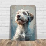 Irish Wolfhound Painted Illustration Art Print – Canine Portrait, Dog Lover Gift, Home Decor, Animal Art, Hound Collectible