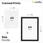 Beecreative PERSONALISED Mothers Day Gifts Mum Mummy We Love You Dates of Birth Birthdays - PERSONALISED with ANY NAME and ANY RECIPIENT - Black or White Framed A5, A4, A3 Prints