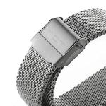 Treat Republic Personalised Elie Beaumont Mesh Watch [Silver and Rose Gold]– 33mm Dial, Engraved Message, Watch for Women, Stainless-Steel Strap, Dual-Toned Watch | Women’s Wrist Watch