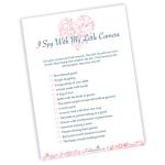 I Spy Camera Selfie Game - 10 Pack - Wedding Cards - Heart Design - Favours