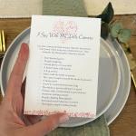 I Spy Camera Selfie Game - 10 Pack - Wedding Cards - Heart Design - Favours