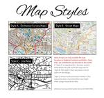 Personalised heart map print | New home, Anniversary, Wedding Gift (A4-30x21cm, Print & Standard Frame)