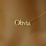 925 Sterling Silver Personalised Name Necklace – Custom Jewellery Gift for Women with Gift Box (Choose Name, Font & Finish in Silver, Gold, or Rose Gold)